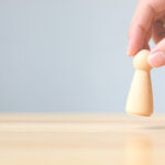 Chess with simple wooden pieces