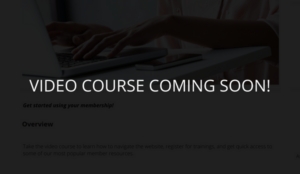 Video course coming soon image